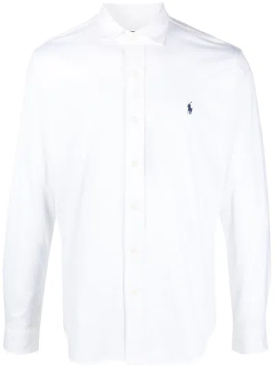 Polo Ralph Lauren Embroidered Polo-pony Shirt In White
