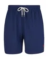Polo Ralph Lauren Traveler Straight-leg Mid-length Swim Shorts In Blue