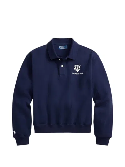 Polo Ralph Lauren Embroidered Polo Pullover In Blue