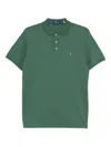 Polo Ralph Lauren Logo-embroidered Cotton Polo Shirt In Green