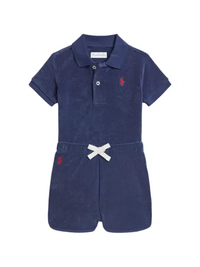 Polo Ralph Lauren Babies' Embroidered Polo Shirt And Shorts Set (set Of Two) In Blue