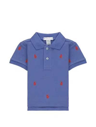 Polo Ralph Lauren Babies' Embroidered Polo-shirt In Blue