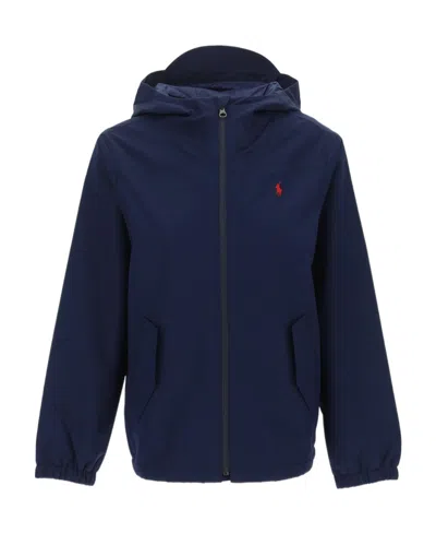 Polo Ralph Lauren Embroidered-pony Detail Hooded Jacket In Black
