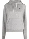 Polo Ralph Lauren Cotton Hoodie In Gray