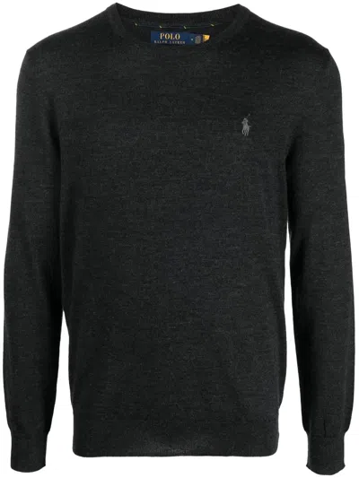 Polo Ralph Lauren Logo Embroidered Crewneck Jumper In Multicolor