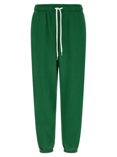 Polo Ralph Lauren Embroidered Pony Logo Joggers In Green
