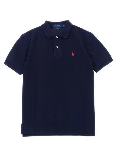 Polo Ralph Lauren Embroidered Pony Logo Polo In Navy