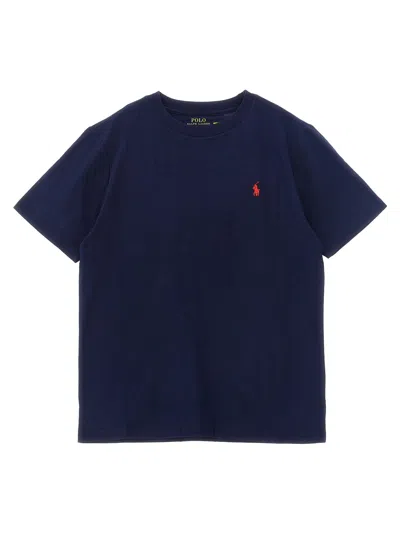 Polo Ralph Lauren Boys Classic Cotton Crewneck T-shirt With Signature Pony In Blue