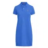 Polo Ralph Lauren Embroidered-pony Polo Dress In Blue