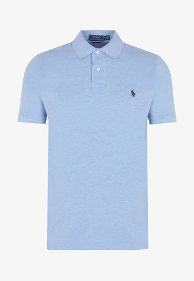 Polo Ralph Lauren Embroidered Pony Polo T-shirt In Blue