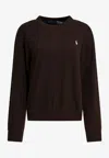 Polo Ralph Lauren Crewneck Sweatshirt With Pony Sweatshirts Brown In Brown
