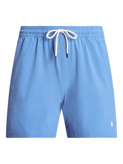 Polo Ralph Lauren Embroidered Pony Swim Shorts In Blue