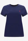 Polo Ralph Lauren Embroidered Pony T-shirt In Blue