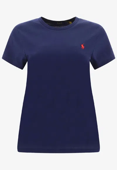 Polo Ralph Lauren Embroidered Pony T-shirt In Blue