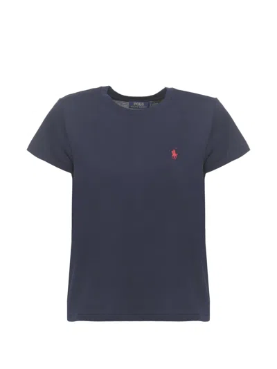 Polo Ralph Lauren Embroidered Pony T-shirt In Blue