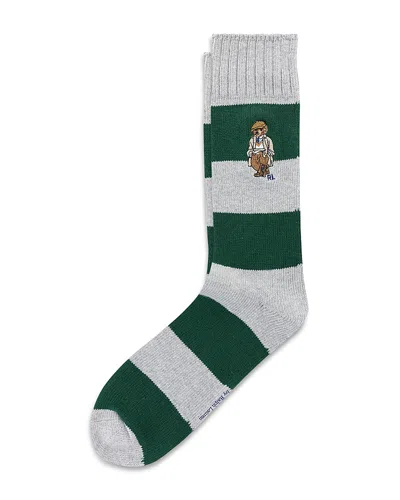 POLO RALPH LAUREN EMBROIDERED RUGBY BEAR SOCKS
