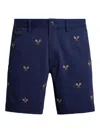 Polo Ralph Lauren Embroidered Shorts In Blue