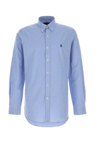 Polo Ralph Lauren Embroidered Stretch Poplin Shirt In White