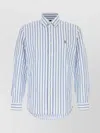 Polo Ralph Lauren Embroidered Stripes Oxford Shirt In Multi