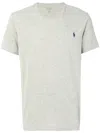 Polo Ralph Lauren Embroidered T-shirt In Gray