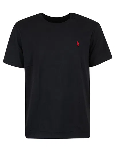 Polo Ralph Lauren Embroidered T-shirt In Nero