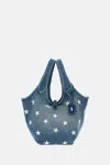 Polo Ralph Lauren Embroidered-star Tote Bag In Blue