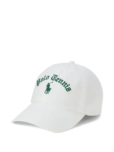 Polo Ralph Lauren Embroidered Twill Cap In White