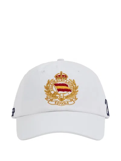Polo Ralph Lauren Embroidered-crest Baseball Cap In White