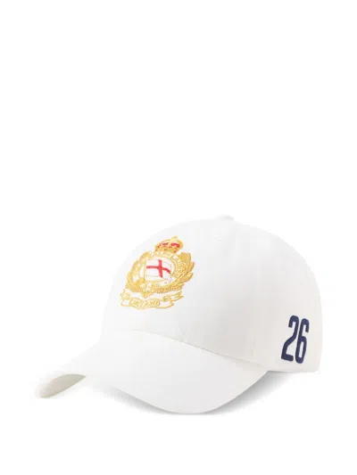 Polo Ralph Lauren Embroidered-crest Baseball Cap In White