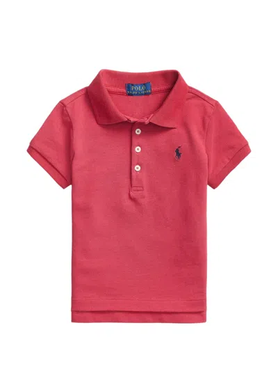 Polo Ralph Lauren Kids' Embroidered-logo Polo Shirt In Red