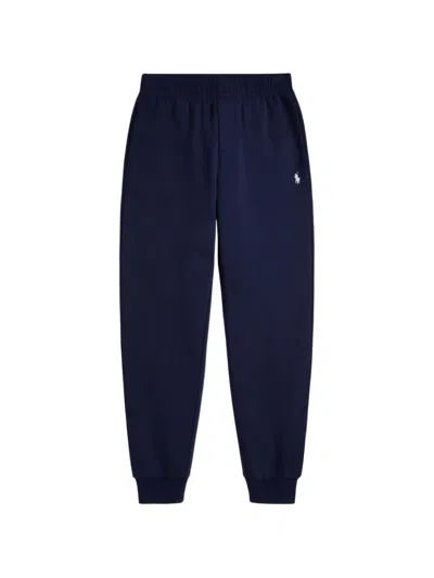 Polo Ralph Lauren Kids' Embroidered-logo Tracksuit Bottoms In Blue