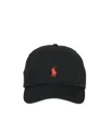 Polo Ralph Lauren Black Baseball Cap With Logo Embroidery In Cotton Man In Black