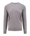 Shop Polo Ralph Lauren Polo Pony-embroidered Sweater In Gray
