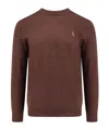 Polo Ralph Lauren Regular Fit Responsible Wool Sweater With Embroidered Logo In Red