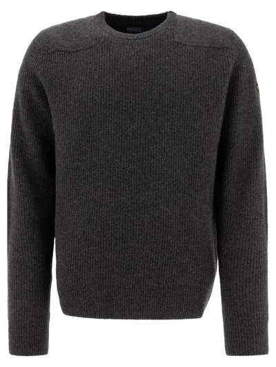 Polo Ralph Lauren English Rib Wool Sweater In Grey