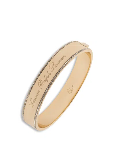 Polo Ralph Lauren Engraved Crystal Bangle Gold