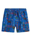 Polo Ralph Lauren Boys 2t-7 Traveler Big Pony Swim Trunks In Blue