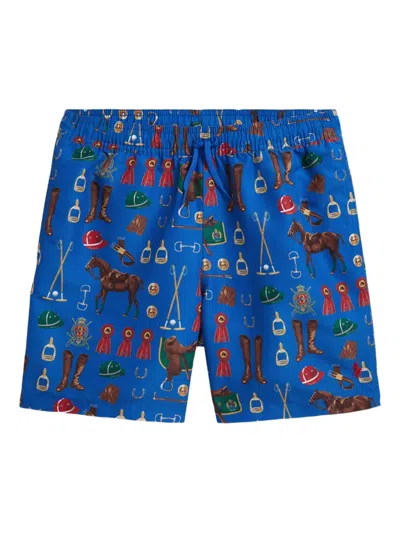POLO RALPH LAUREN EQUESTRIAN-PRINT SWIM SHORTS