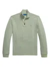 Polo Ralph Lauren Estate-rib Quarter-zip Sweatshirt In Green