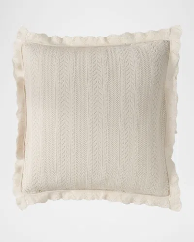 Polo Ralph Lauren Estelle Decorative Pillow, 18" Square In Prchmnt Cr