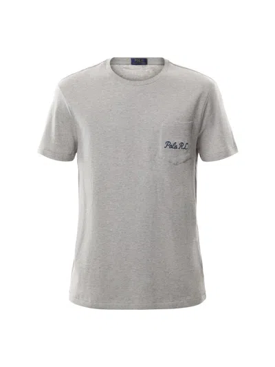 Polo Ralph Lauren Explorer Bear On The Back T Shirt In Andover Htr Explorer Bea