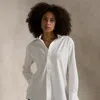 Polo Ralph Lauren Extended-cuff Cotton Shirt In White