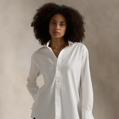 Polo Ralph Lauren Extended-cuff Cotton Shirt In White