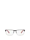 Polo Ralph Lauren 54mm Rectangle Optical Glasses In Black
