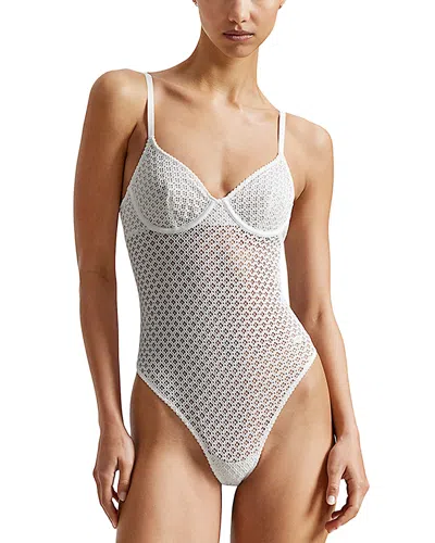 Polo Ralph Lauren Eyelet Bodysuit In White
