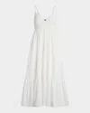 Polo Ralph Lauren Broderie-anglaise Midi Dress In White