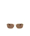 Polo Ralph Lauren Eyewear Rectangle Frame Sunglasses In Brown