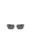 Polo Ralph Lauren Eyewear Rectangle Frame Sunglasses In Silver