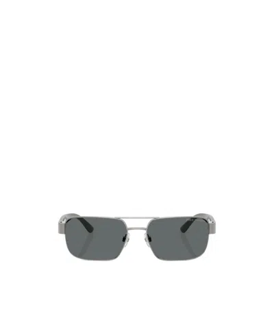 Polo Ralph Lauren Eyewear Rectangle Frame Sunglasses In Silver