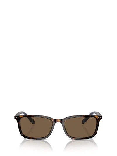 Polo Ralph Lauren Eyewear Rectangle Frame Sunglasses In Brown